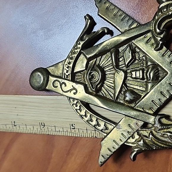 Vintage Brass Masonic Stand - Picture 3 of 5